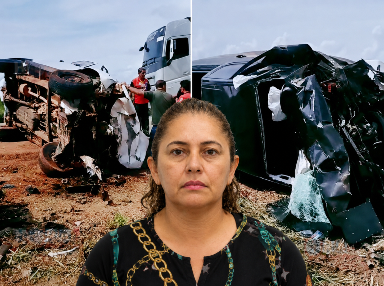 Tragédia na BR-364: servidora da Sedam morre e quatro pessoas ficam feridas em colisão frontal entre caminhonetes
